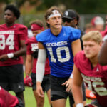 Watch Oklahoma QB John Mateer give Sooners teammates Beats By Dre