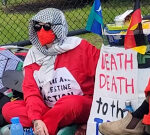 Activists block Melbourne wharf to protest sale of weapons to Israel