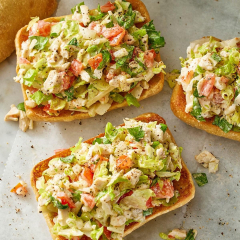 Chopped Chicken Caesar Salad Sandwiches