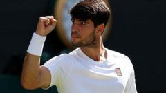 ‘Calm’ Alcaraz into third successive Wimbledon final