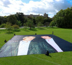 Huge photo of Trump and Epstein unfurled in UK ahead of US state visit