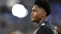 Derik Queen linked up with a Hall of Famer for Ravens’ Monday Night Football game