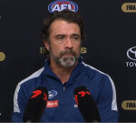 Geelong coach Chris Scott questioned over decision to sub out Rhys Stanley over Jeremy Cameron
