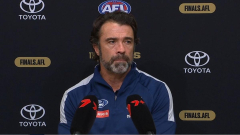 Geelong coach Chris Scott questioned over decision to sub out Rhys Stanley over Jeremy Cameron