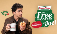 Cup of Joe, Meet Dough: Krispy Kreme and Joe Jonas Spin National Coffee Day into National Coffee Weekend