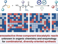 Diversity-oriented photobiocatalytic synthesis via stereoselective three-component radical coupling | Science