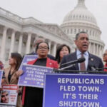 Democrats embrace a shutdown fight in a rare moment of unity against Trump