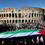 Gaza protests under way in Europe as arrests made in London