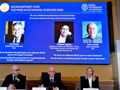 Nobel economics prize goes to 3 for explaining innovation-driven economic growth