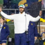 Notre Dame head coach Marcus Freeman weighs in on Brian Kelly getting fired by LSU