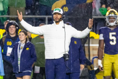 Notre Dame head coach Marcus Freeman weighs in on Brian Kelly getting fired by LSU