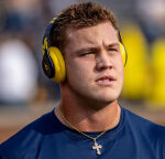 Grant Newsome proud of Michigan’s freshmen linemen learning fast amid early challenges