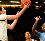 Iowa women’s basketball standout Ava Heiden registers first career double-double
