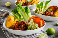 Mexican-Inspired Chilli Bowl with Sweet Potato Chips