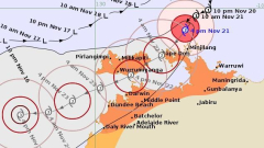 Tropical Cyclone Fina intensifies to category two system as it moves towards Darwin