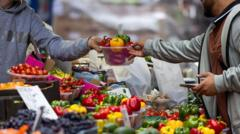 Food price rises slow as UK inflation remains at 3.8%