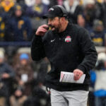 WATCH: Ohio State head coach Ryan Day reacts to win over Michigan