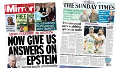The Papers: ‘More pressure on Andrew’ and ‘Reeves eyes doubling of council tax’