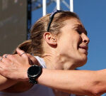 Jessica Stenson in tears after breaking Australian marathon record in Spain