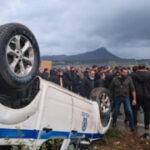 Protesting Greek farmers swarm onto apron area of international airport on Crete