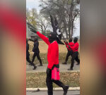 Masked neo-Nazis march through Arkansas community