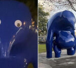 Mount Gambier’s Amelia Vanderhorst accused of sticking googly eyes on $136,000 blue statue appears in court