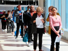 US jobless benefit applications jump to 236,000, continuing claims lowest since April