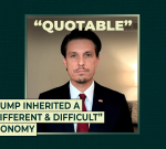 Trump inherited a “different and difficult” economy