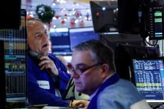 Wall St ends close to all-time highs in light, post-holiday session