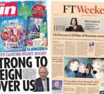 ‘King’s cancer fight boost’ and ‘EU freezes’ Russian assets