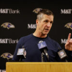 Former Ravens HC John Harbaugh watching film on QBs Jaxson Dart and Cam Ward this weekend before making coaching decision