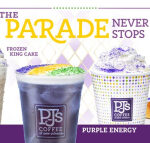 PJ’s Coffee Expands Mardi Gras Celebration with New King Cake Pairings