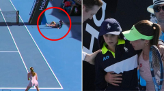 Scary scenes as ball kid collapses during Zeynep Sonmez’s win over   Ekaterina Alexandrova at Australian Open