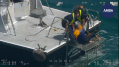 Rescuers speak on moment missing man plucked to safety after hours in the ocean off Geraldton