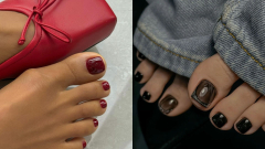 9 Winter Pedicure Ideas That Pair Well With Cozy Socks