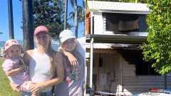 Nurse left reeling after fire destroys Townsville family home, leaves two-year-old and 13-year-old critical