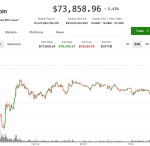 Bitcoin falls back to $74,000, remaining on defense as AI jitters shake tech sector