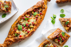 Turkish-Inspired Vegetarian Pide