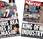 The Papers:  ‘Chris Rea dies at Xmas’ and ‘King of Industry’
