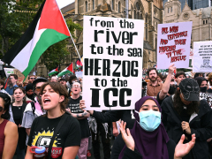 ‘War criminal not welcome’: Australians rally against Israeli president