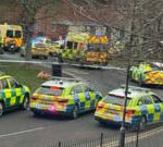 Man held after five people attacked in hospital