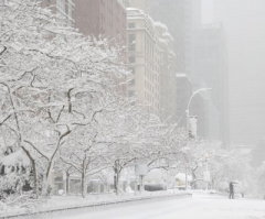 Blizzards blast Northeast with snow, hurricane force winds