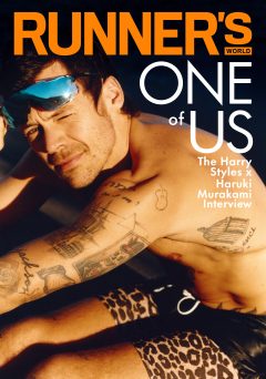 Harry Styles shows off his tattoos in leopard short shorts on Runner’s World cover