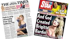 The Papers: ‘Push to strip Egyptian’s UK citizenship’ and ‘God created Bardot’