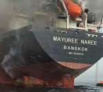 Oil back near $100 after ships hit