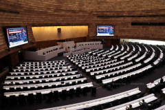 Parliament reopens with brief ceremony